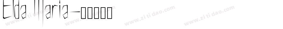 Elda Maria字体转换